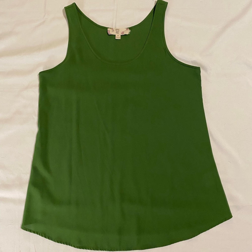 Hippie Rose green tank top Size M
